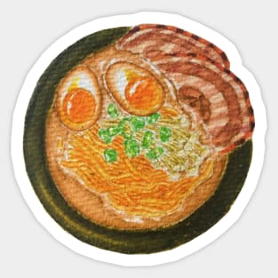 Tonkotsu Ramen Watercolour Illustration Sticker